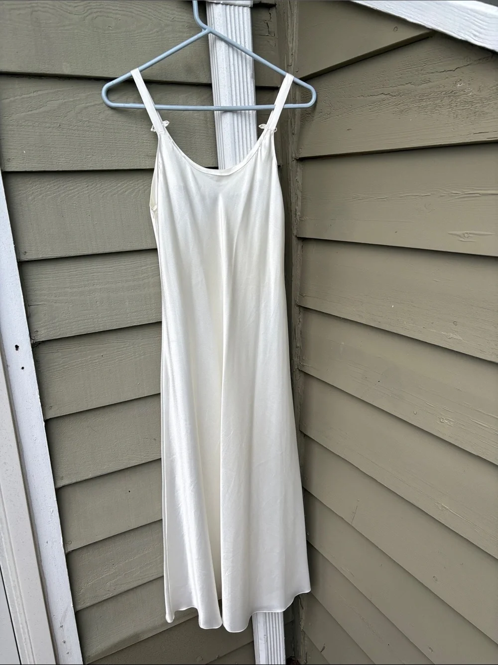 Vtg Dior White Satin Slip Dress from NeimanMarcus. Sz Pettitte. Worn once. ❤️❤️ - Picture 7 of 9